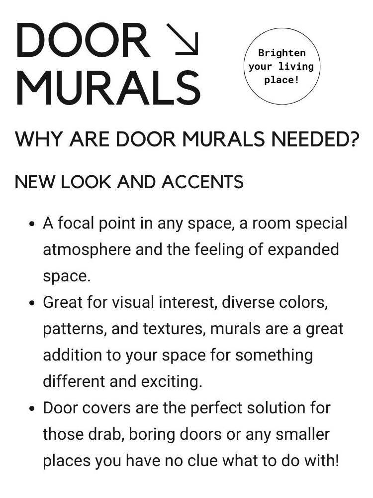 Bronze Patterned Entrance Door Mural | Glossy Laminated | Seamless 1-Piece Wrap