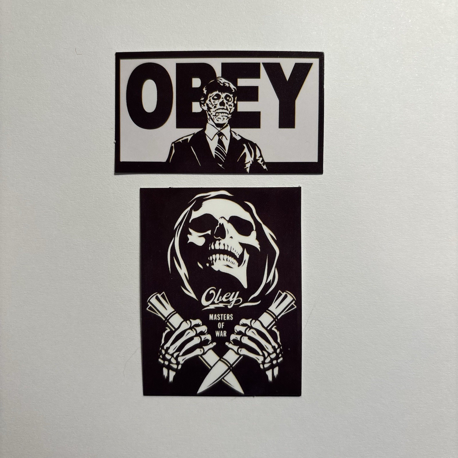 Obey Vinyl Sticker Set Black White Street Art for Window Car Laptop #D2