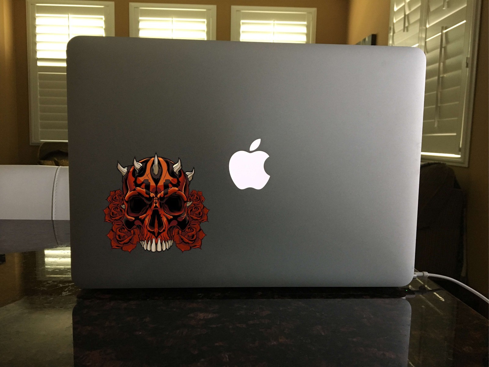 03-87 Darth Maul Skull roses vinyl sticker decal Force Star Wars Sith Order