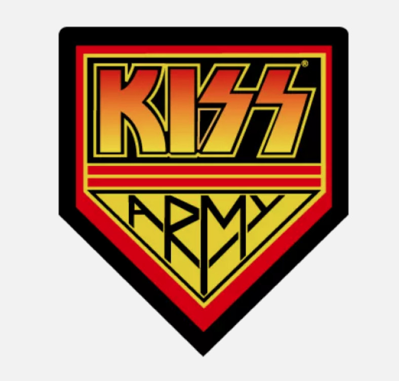 Kiss Army Logo Vinyl Sticker Decal rock band Laptop Wall Mirror Tumbler Cell