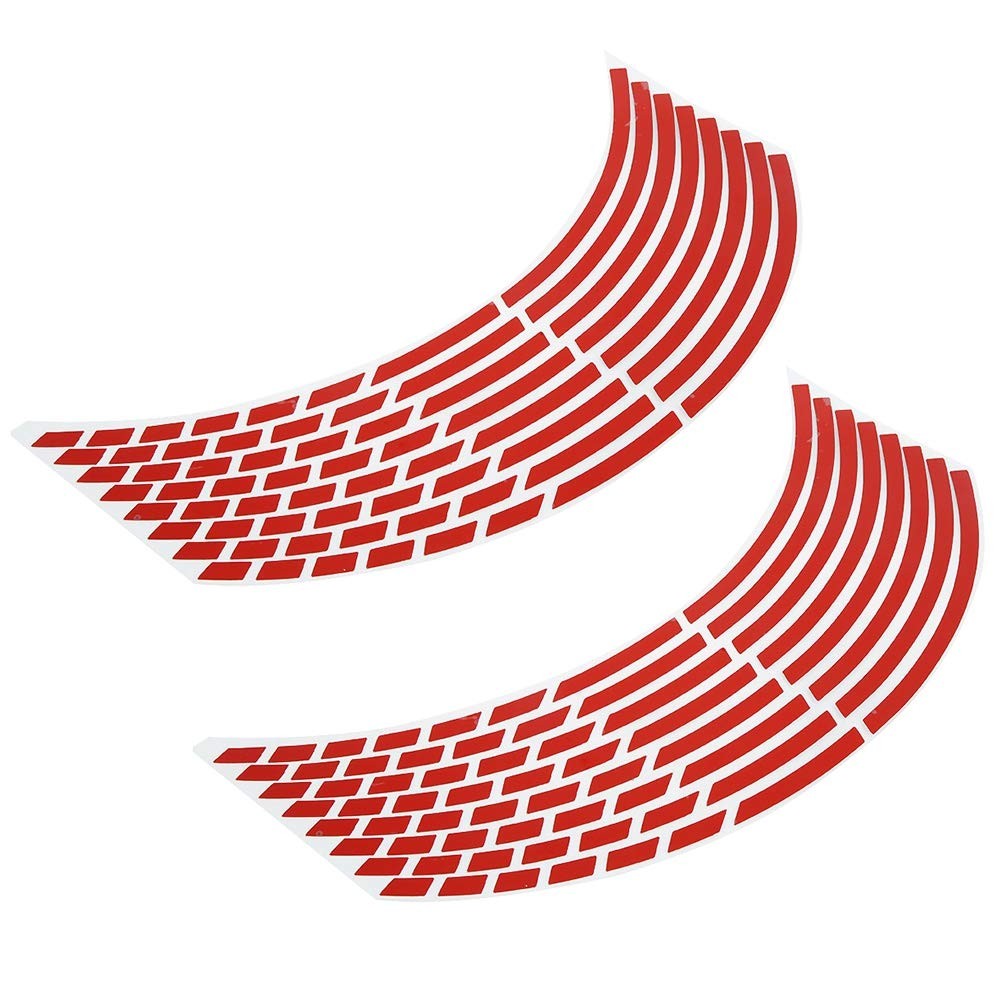 Reflective Wheel Rim Stripe Decal, 16pcs Bike Motorcycle 16-18inch Reflective…