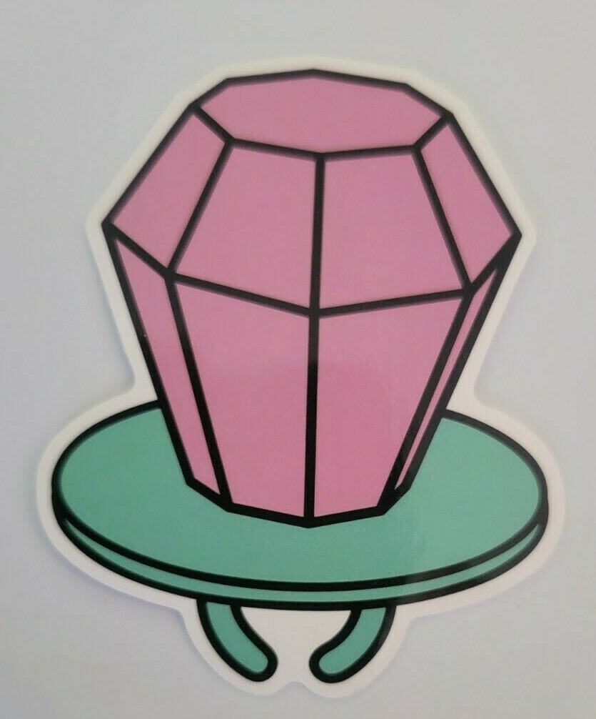 GEM RING – Sticker – Approx. 2 1/2″ x 2 1/4″ Glossy Material