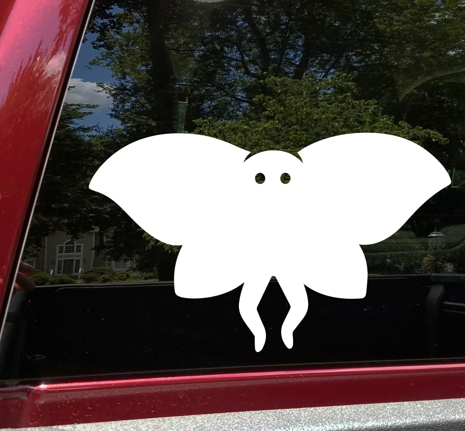 Mothman Vinyl Decal V3 | Cryptid Moth WV Folklore West Virginia Die Cut Sticker