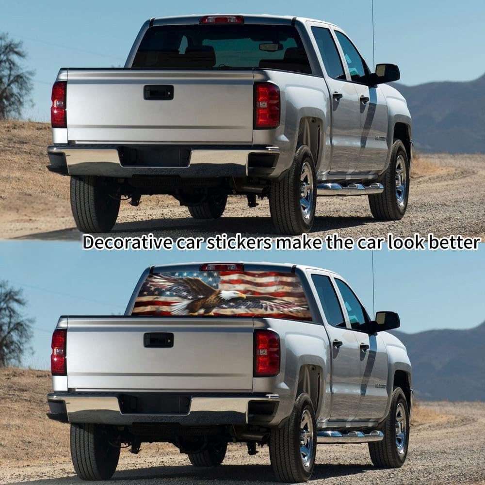 Rear Window Decals for Trucks – 65×17.3 in Back Window Decals Fit Most Pickup…