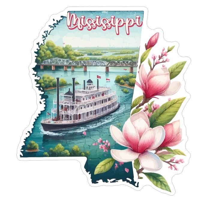 Mississippi Sticker Stickers A245