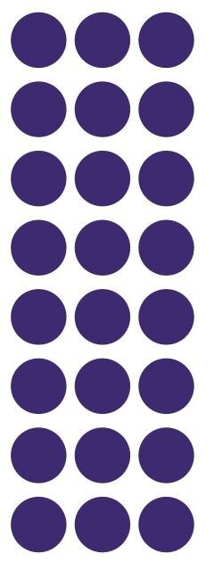 1″ Purple Round Label Dots Stickers Color Coding Inventory 1 Inch Dot