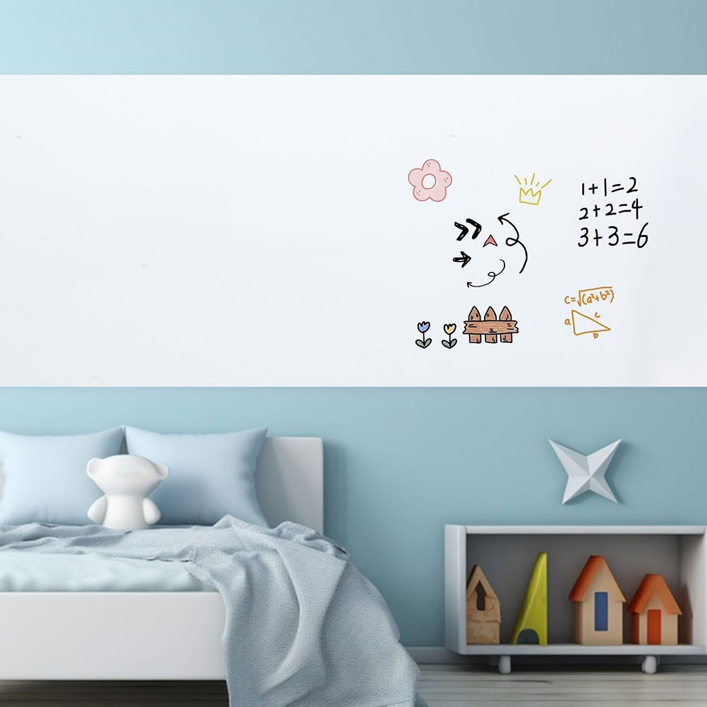 Removable Whiteboard Wall Sticker Static Cling Dry Erase Board 45 cm 500 cm