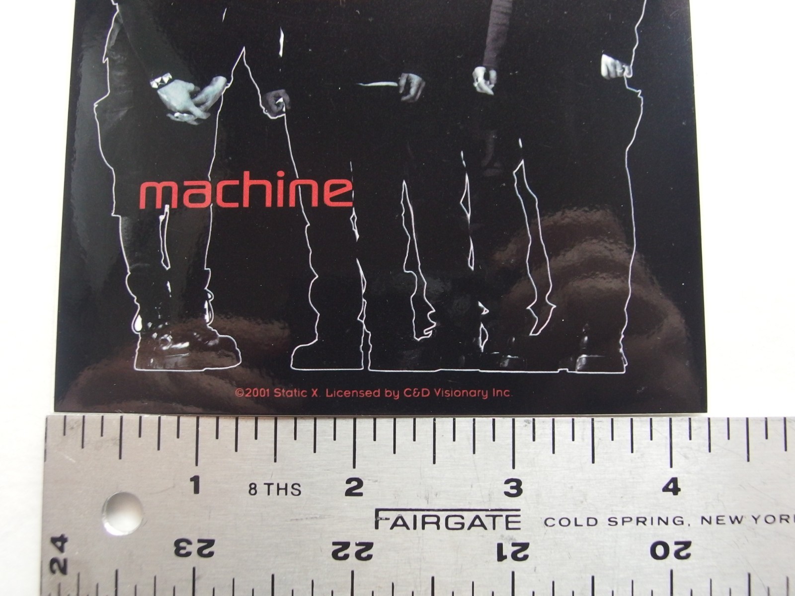 Static-X Band Pose Machine Sticker C&D Visionary 2001 Licensed 4.25″x5″ Nu-Metal
