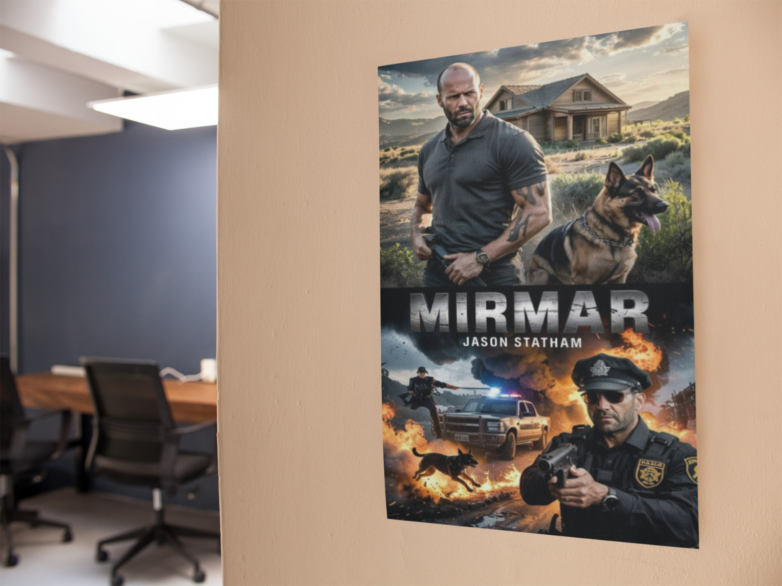 Action Thriller Movie Style Wall Vinyl Decal Poster Graphic Removable Adhesive
