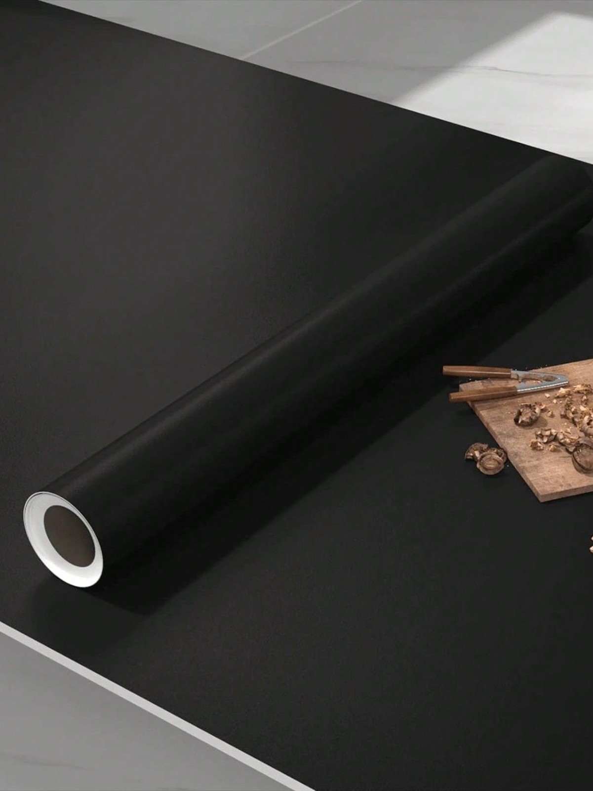 Matte Black Peel And Stick Wallpaper 40x500cm 40x300cm 40x100cm