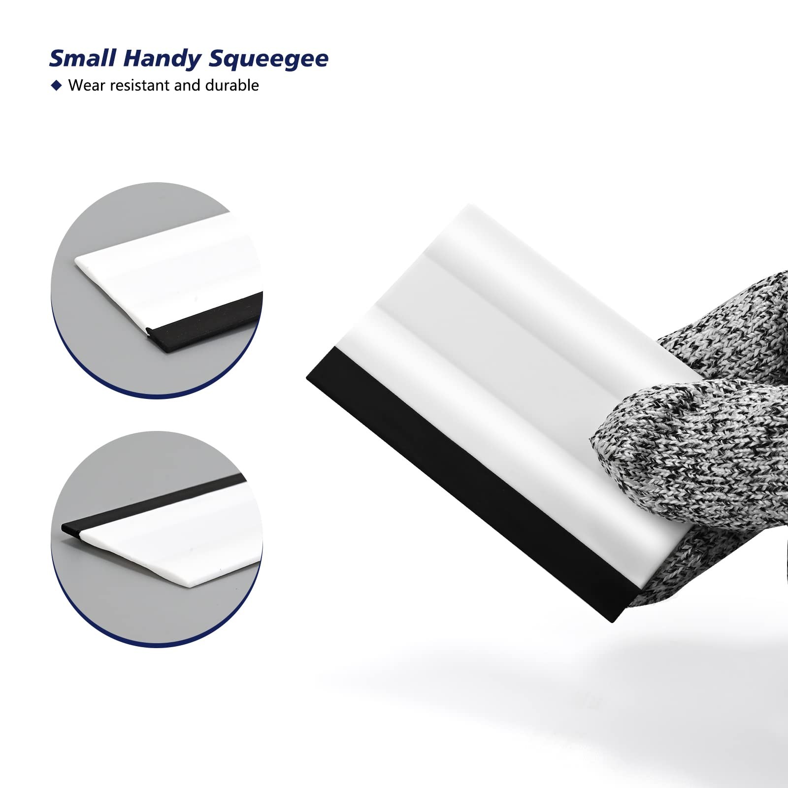EHDIS Small Rubber Squeegee 3″ Block Squeegee for Car Window Windshield,Film,…