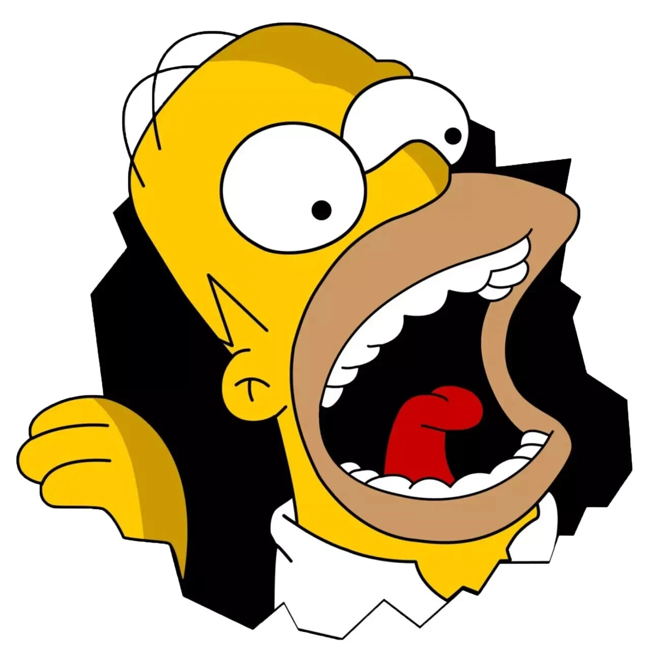 Homer Simpson 4″x6″ Vinyl Sticker Sheet – 6 per Sheet 1.75″ each Weatherproof