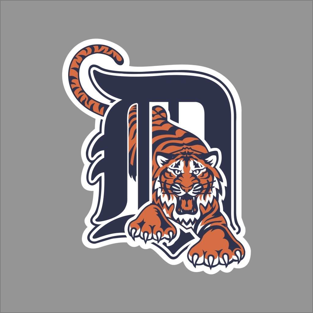 Detroit Tigers #3 MLB Team Logo Vinyl Decal Sticker Car Window Wall Cornhole