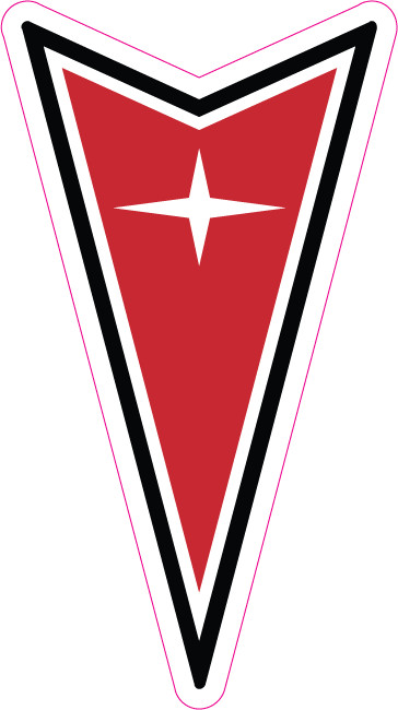 Pontiac Logo Sticker for Car, Laptop, Water Bottle – Vinyl Decal, Multiple Sizes