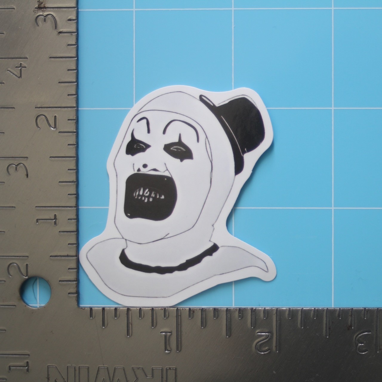 Terrifier Sticker (ART THE CLOWN) Bloody Horror Movie, Gloss PVC Decal