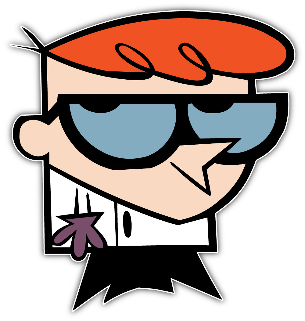 Dexter Character Dexters Laboratory Cartoon Sticker Bumper Decal – ”SIZES”