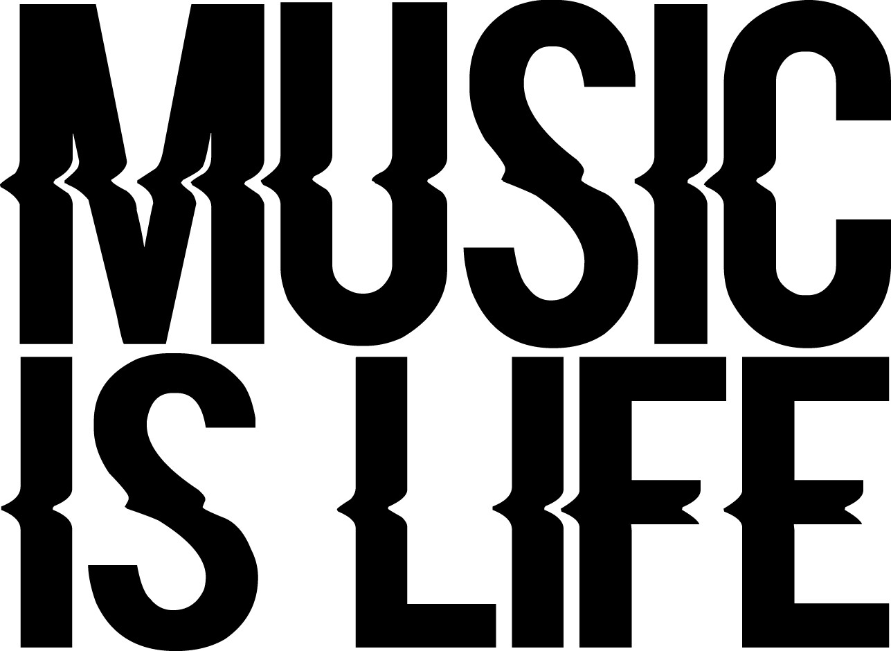3.5″ Music is Life Decal Window Sticker Car Concert Rock Love Show Band Square