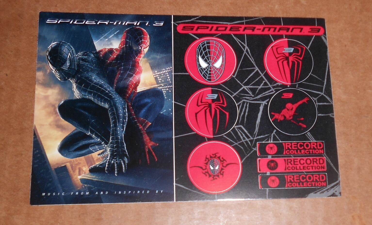 Spider-man 3 Sticker Promo 6×4 Soundtrack