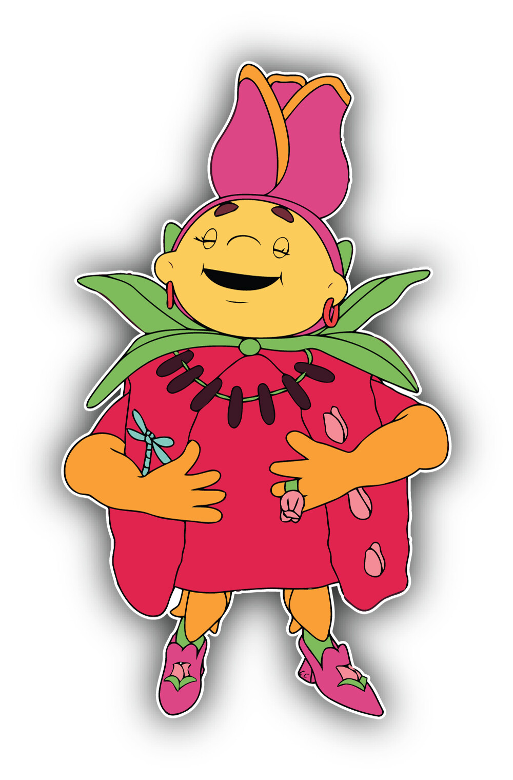Fifi And The Flowertots Cartoon Aunt Tulip Sticker Bumper Decal – ”SIZES”