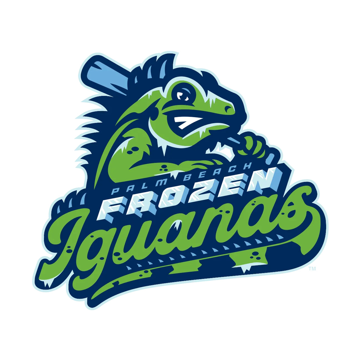Palm Beach Frozen Iguanas 4″ Decal / FREE SHIPPING / Buy 2 Get 1 FREE