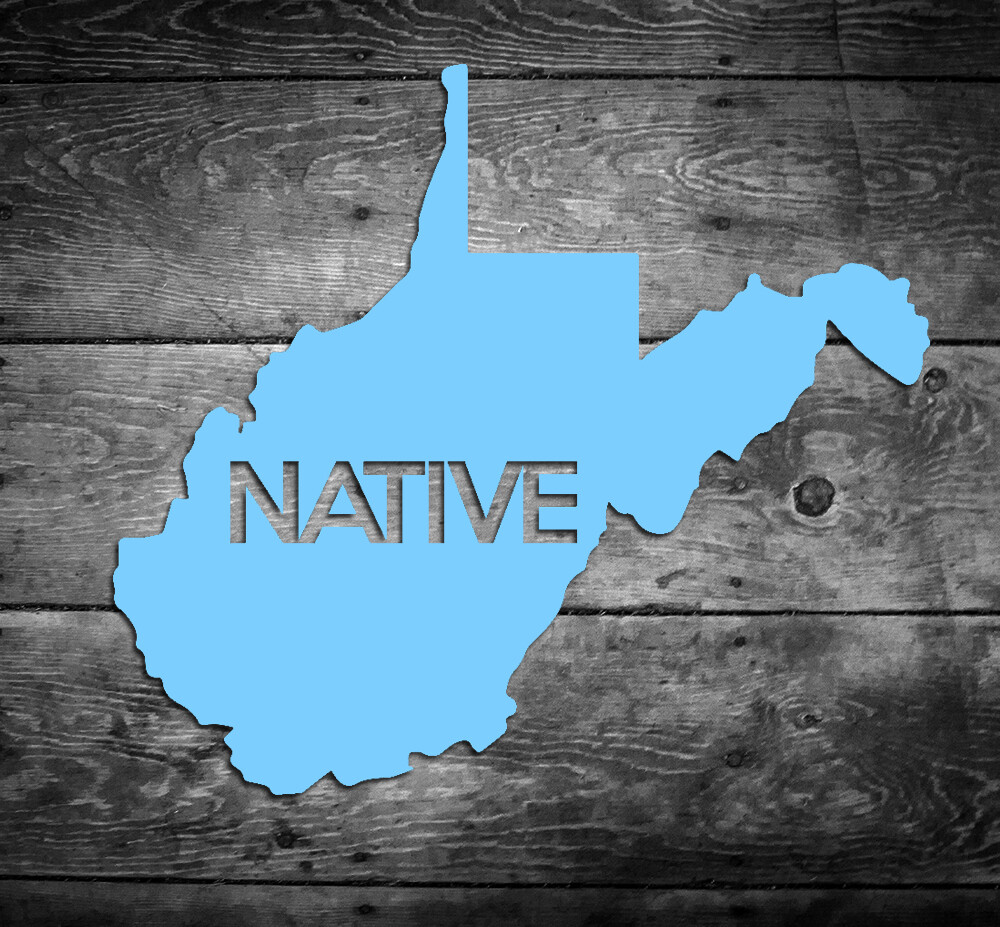 West Virginia Native Vinyl Sticker Car Window Door Bumper Decal Pride Home WV