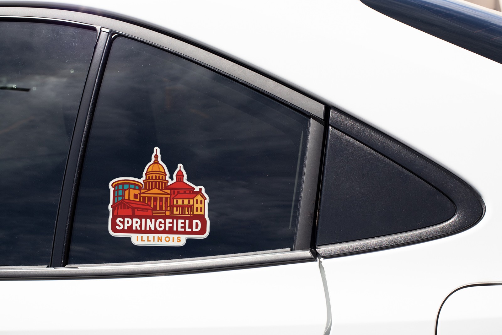 Springfield Illinois Sticker Decal Vinyl Die-Cut City Skyline Landmark Design