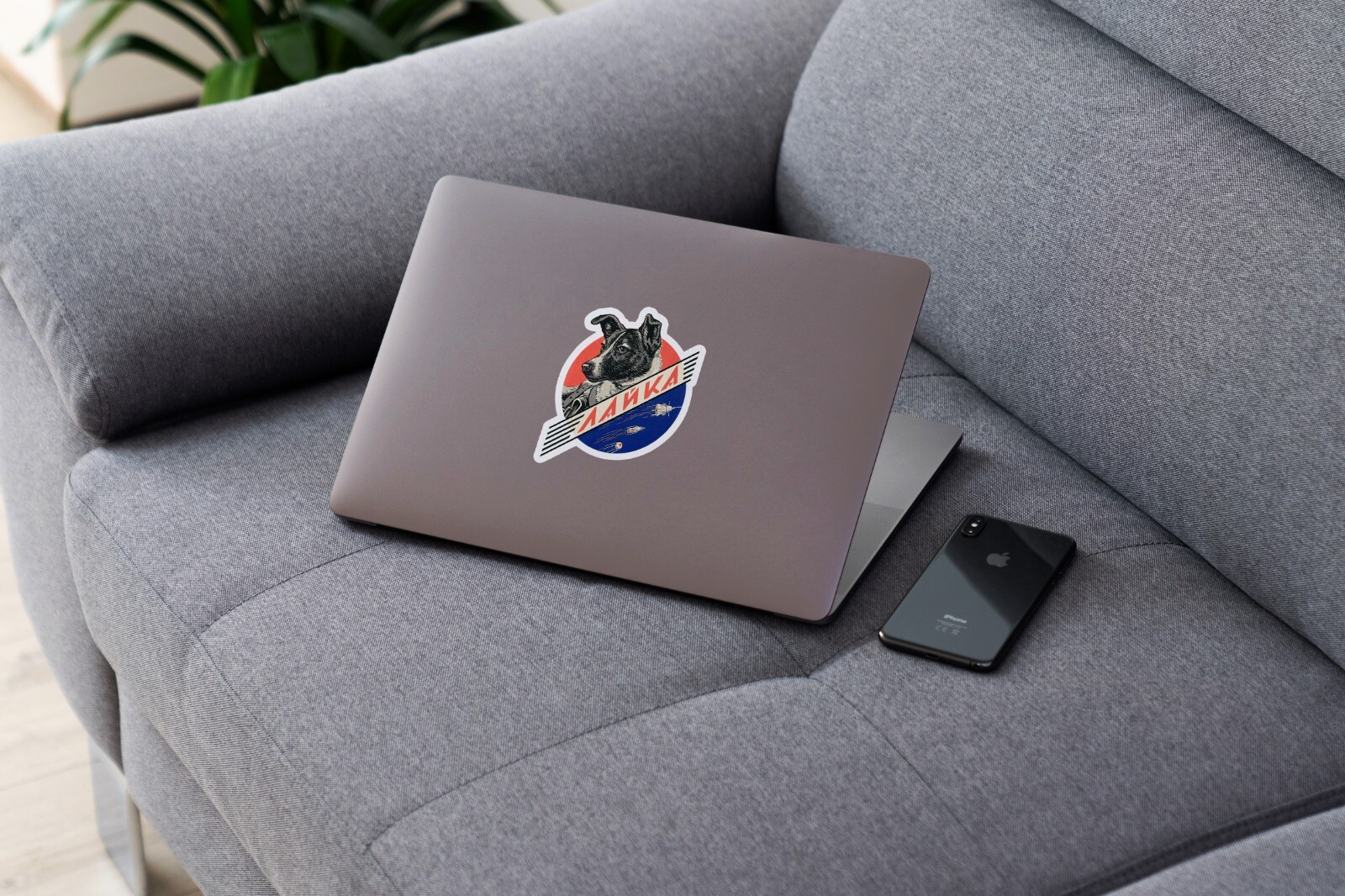 Soviet vintage space print — Sticker sheet, sticker pack, macbook skin
