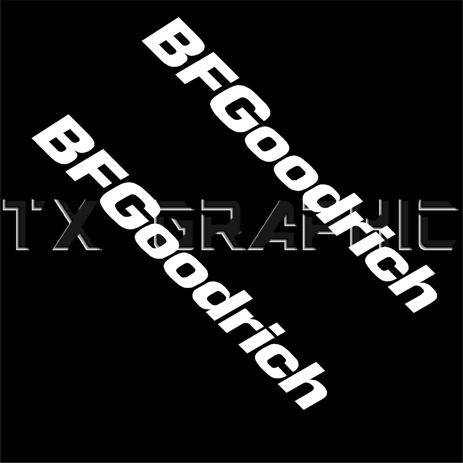 BFGoodrich DECALS BF Goodrich TIRES VINYL STICKERS 1 SET OF 2
