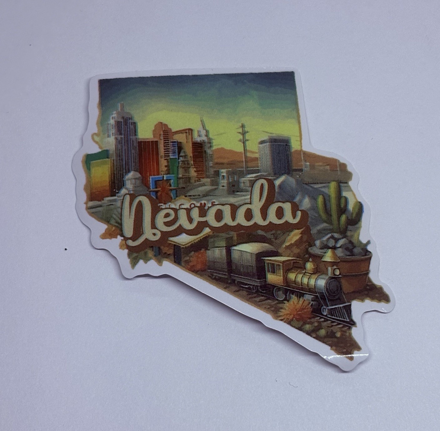 Nevada State Map Sticker Decal Travel Tour Souvenir Journal Vinyl Art Tc6