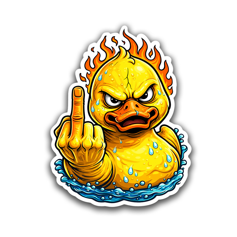 Rubber Ducky Sticker 4 Inch Vinyl Decal Waterproof Indoor/Outdoor Weatherproof