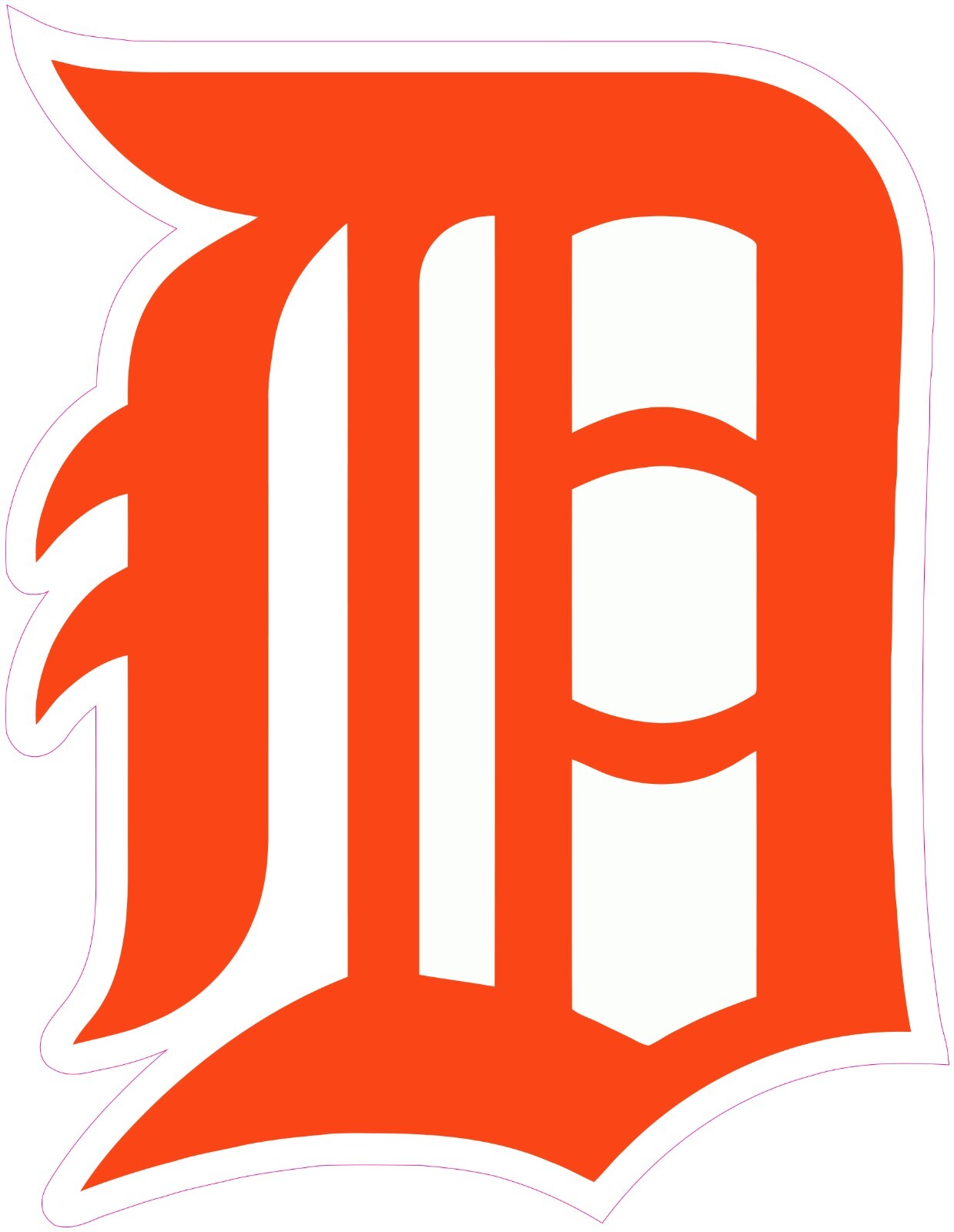 Detroit Tigers Baseball Vinyl Decal Sticker Car Truck Bumper Tumbler Mug
