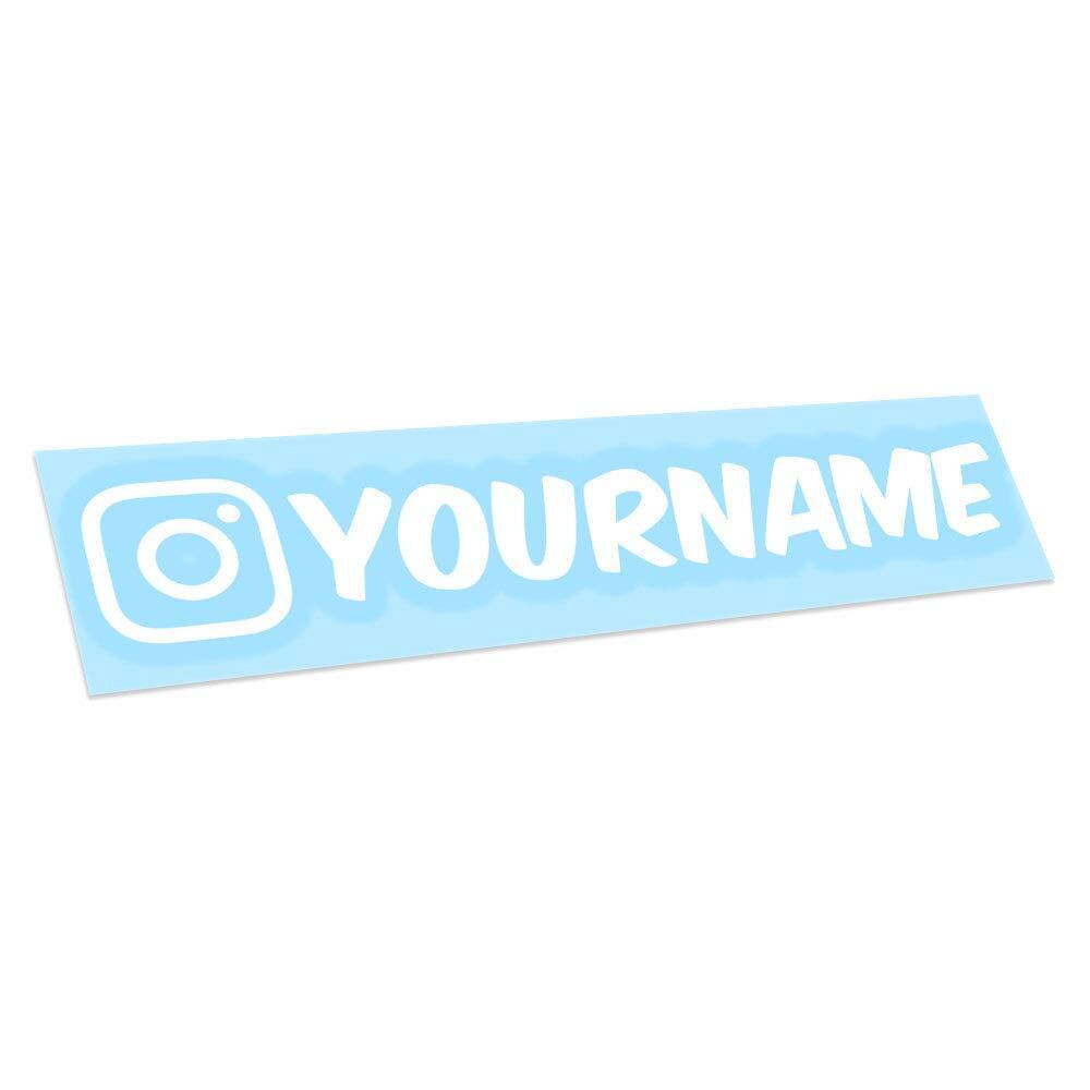 Personalized Instagram Sticker Vinyl Decal (x2) Car Window IG Username Drift JDM
