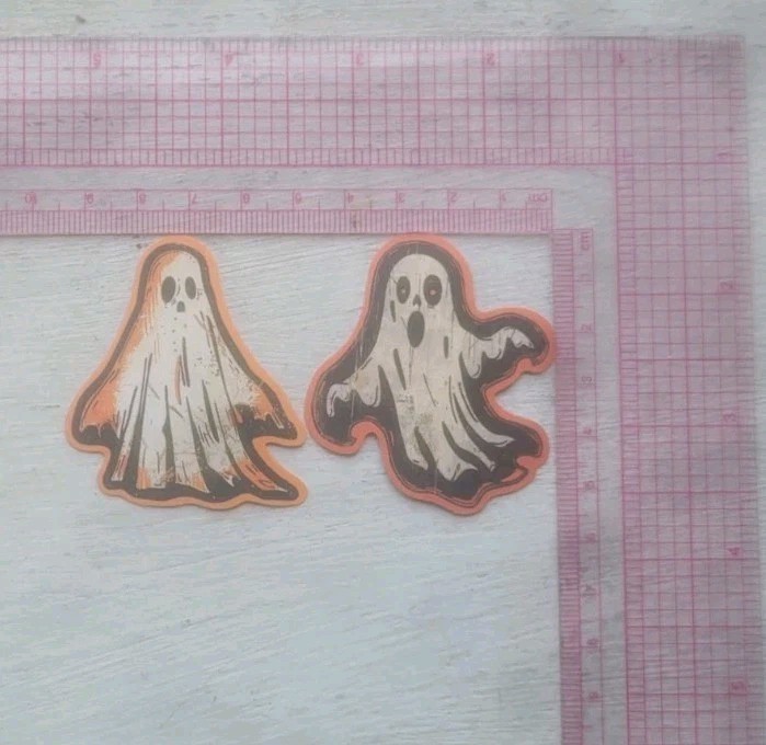 Haunted Doll Active Spirit Positive Nice Good Luck Ghost Watchers Sticker 2 Pcs