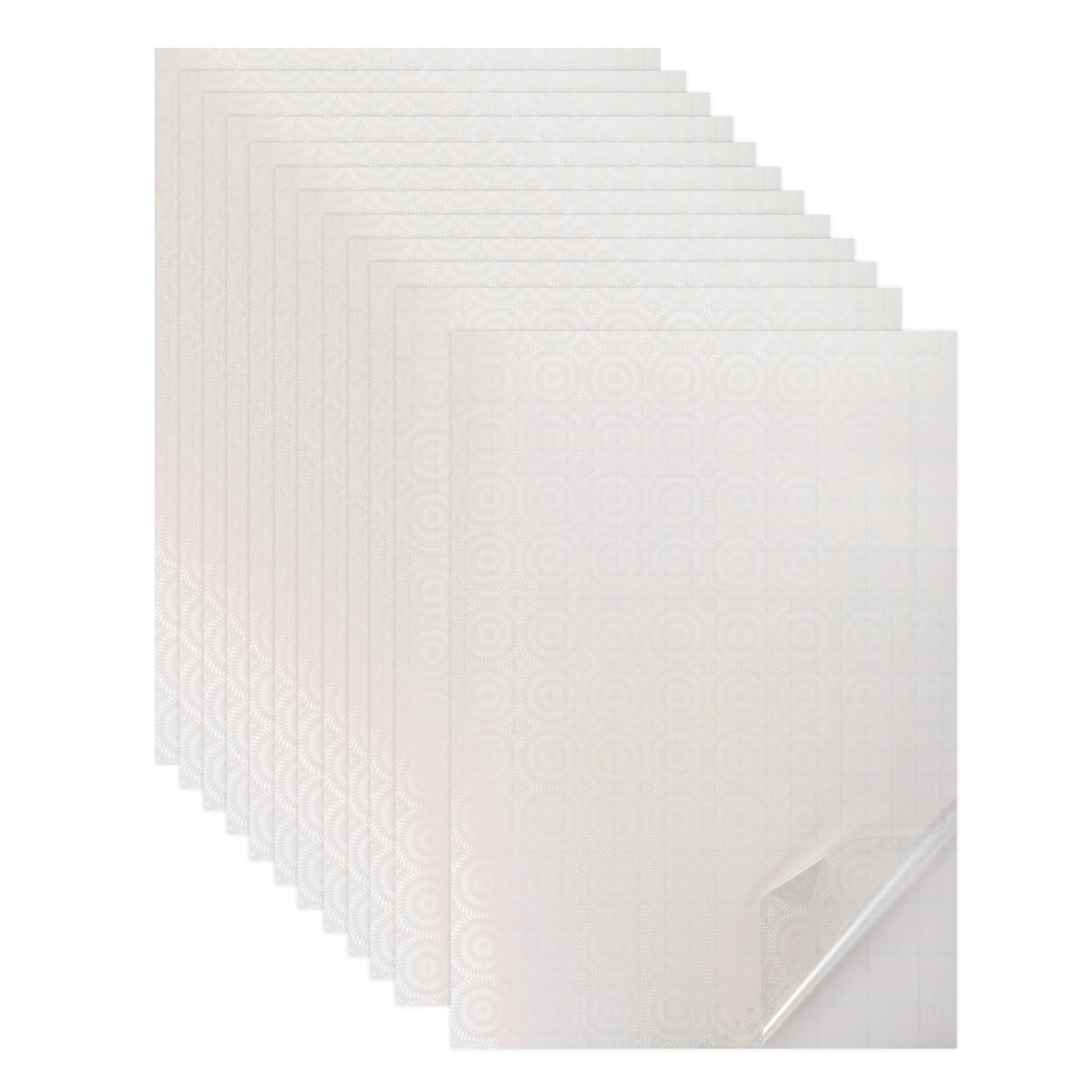 12 sheets 21×29.7cm holographic stickers for A4 stickers (square and round)