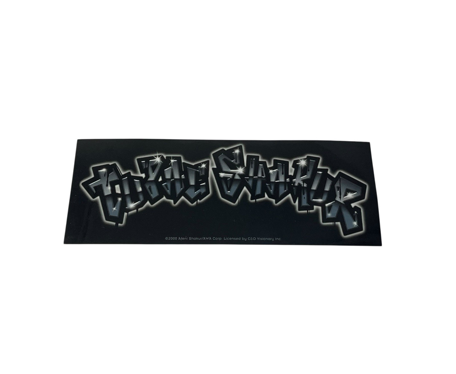 Vintage 2000 Sticker Tupac Shakur 2Pac Graffiti Gangster Rap Hip Hop Music Decal