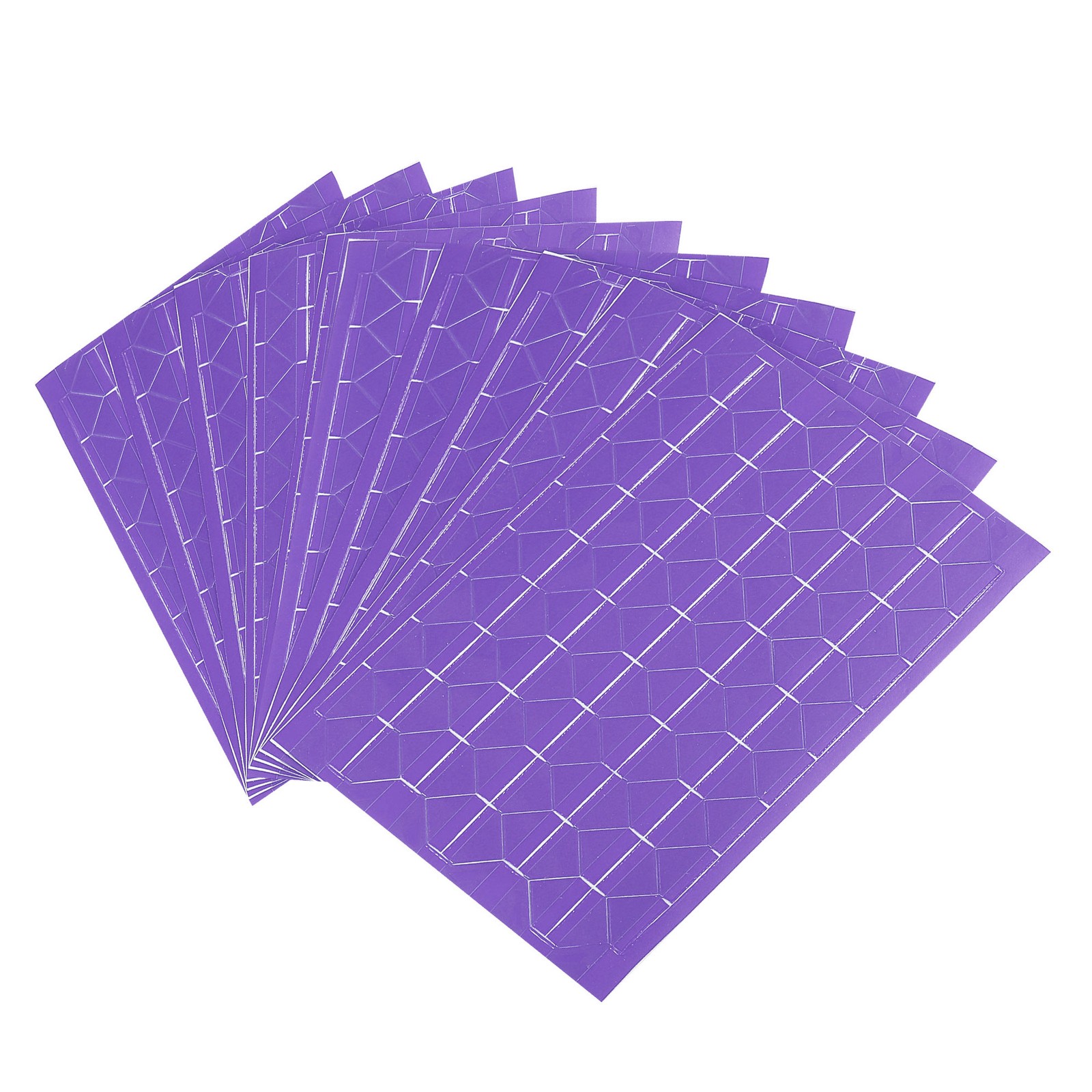 10Sheets/1020Pcs Photo Corner Sticker PVC Adhesive Picture Label Purple