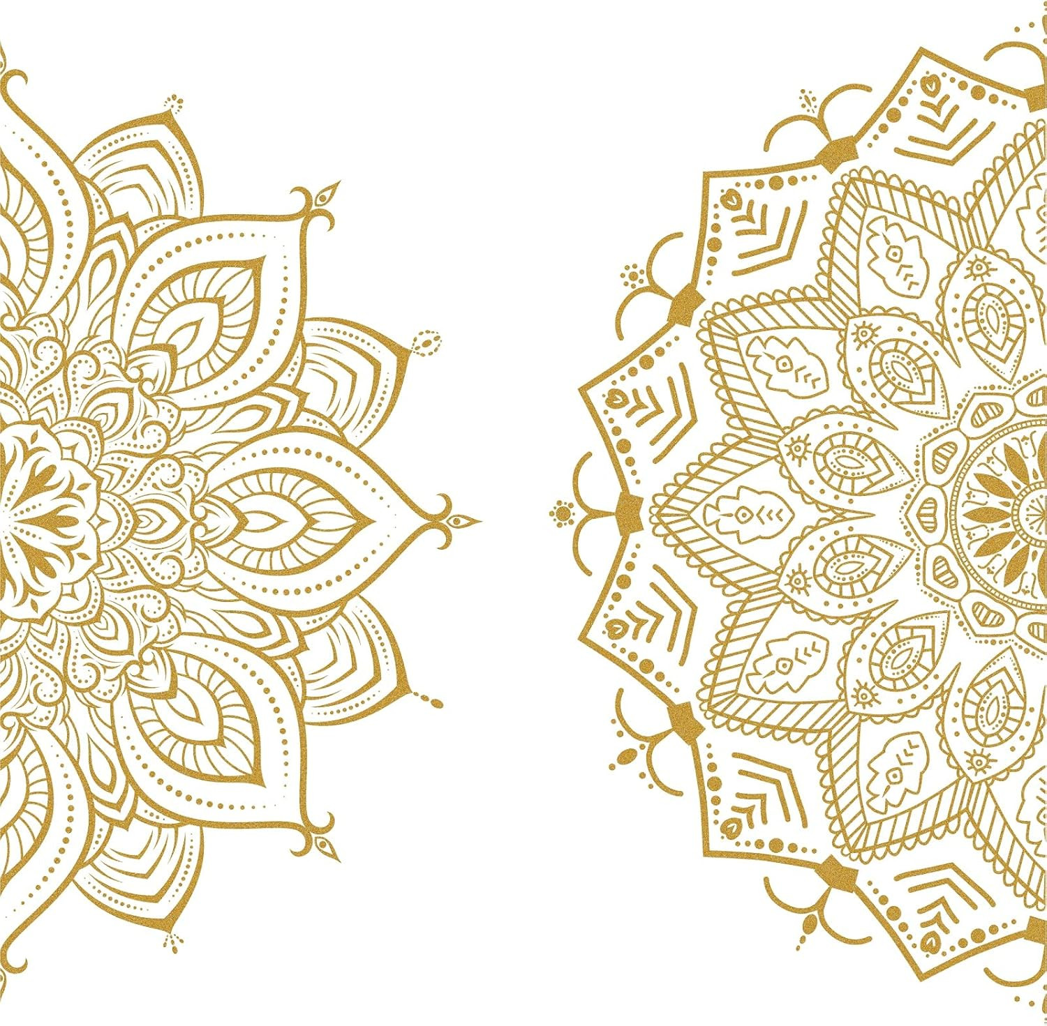 Half Mandala Wall Decal Mandala Wall Sticker Mandala Decals for Walls Flower Wal