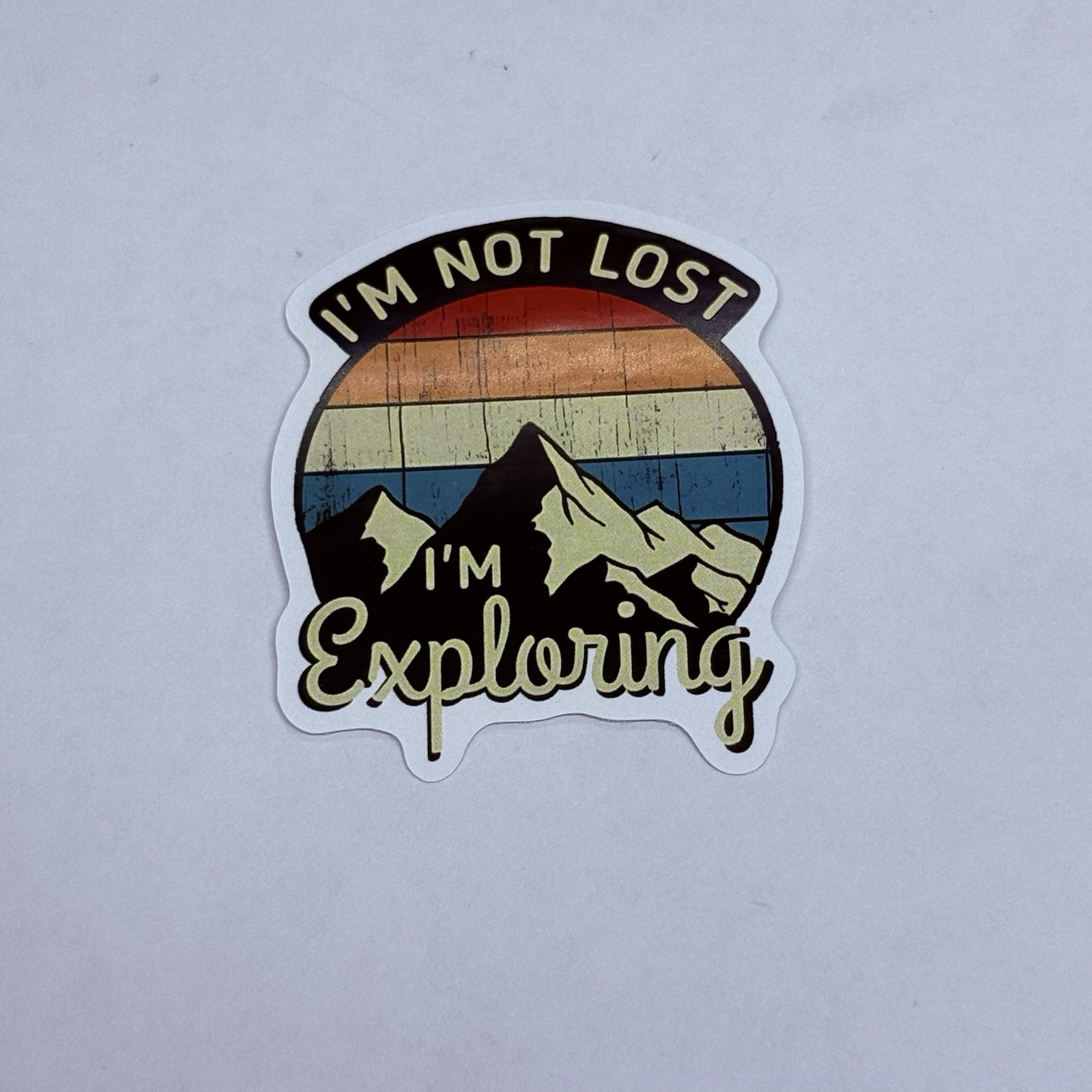 I’m Not Lost I’m Exploring Sticker Art Mountains Travel Decal Vinyl Souvenir Tc6