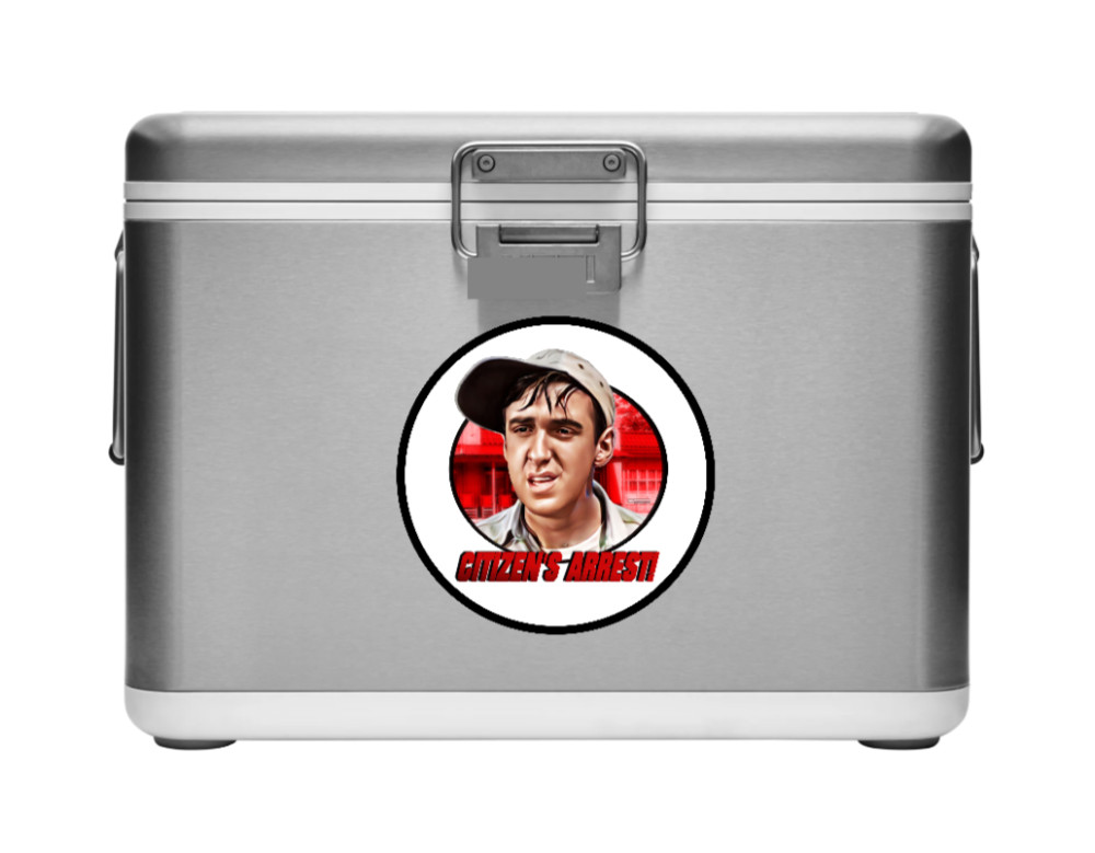 Andy Griffith Show (Citizen’s Arrest) – 4″ Handmade Vinyl Decal Vehicle Cooler