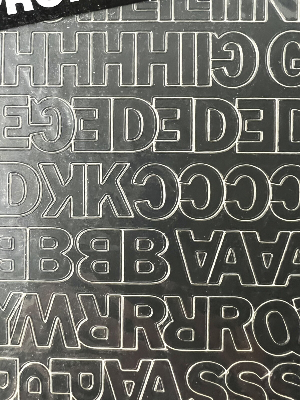 GOTHIC BLACK Adhesive Vinyl Letters & Numbers 1/2″ INDOORS OUTDOORS SEALED