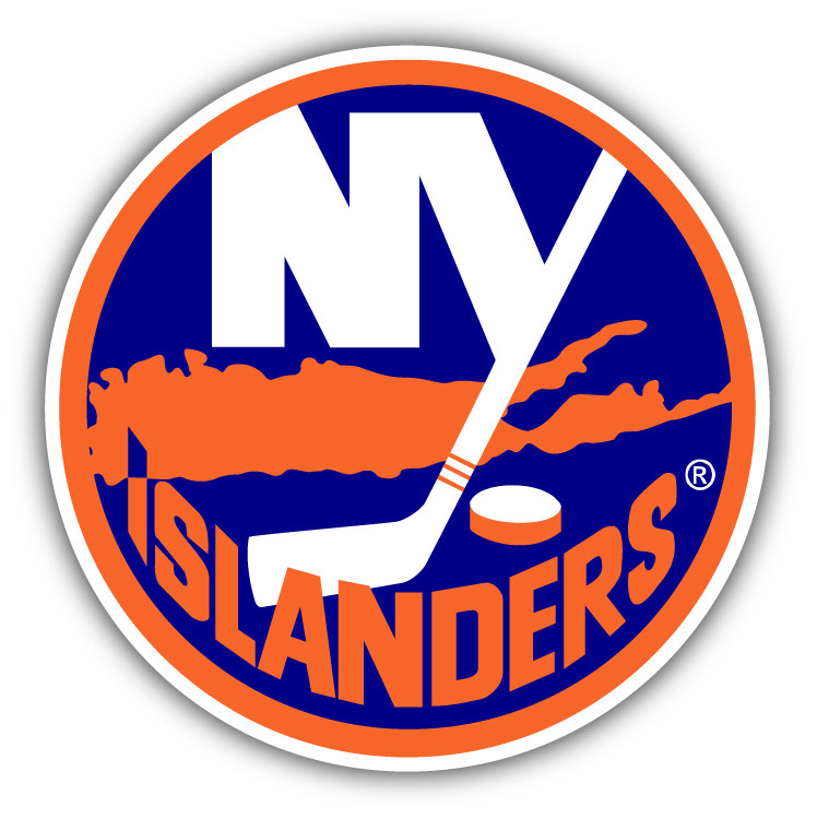 New York Islanders NHL Hockey Round Car Bumper Sticker Decal – 3” or 5”