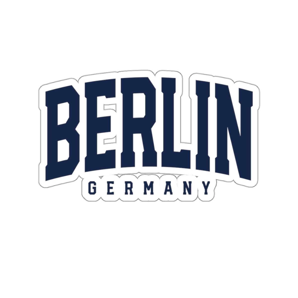 Berlin Germany Moving Trip Vacation Sticker Kiss Cut Gifts Decal Label Laptop