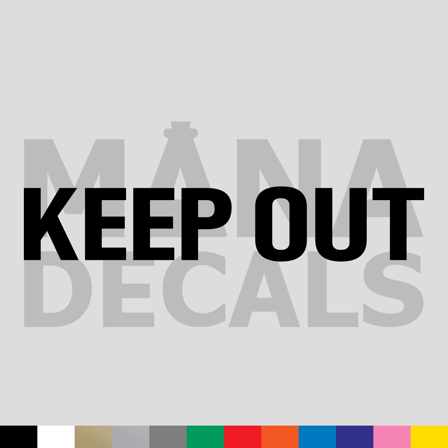 KEEP OUT Vinyl Die Cut Decal Sticker – Text Private Property Privacy Safety
