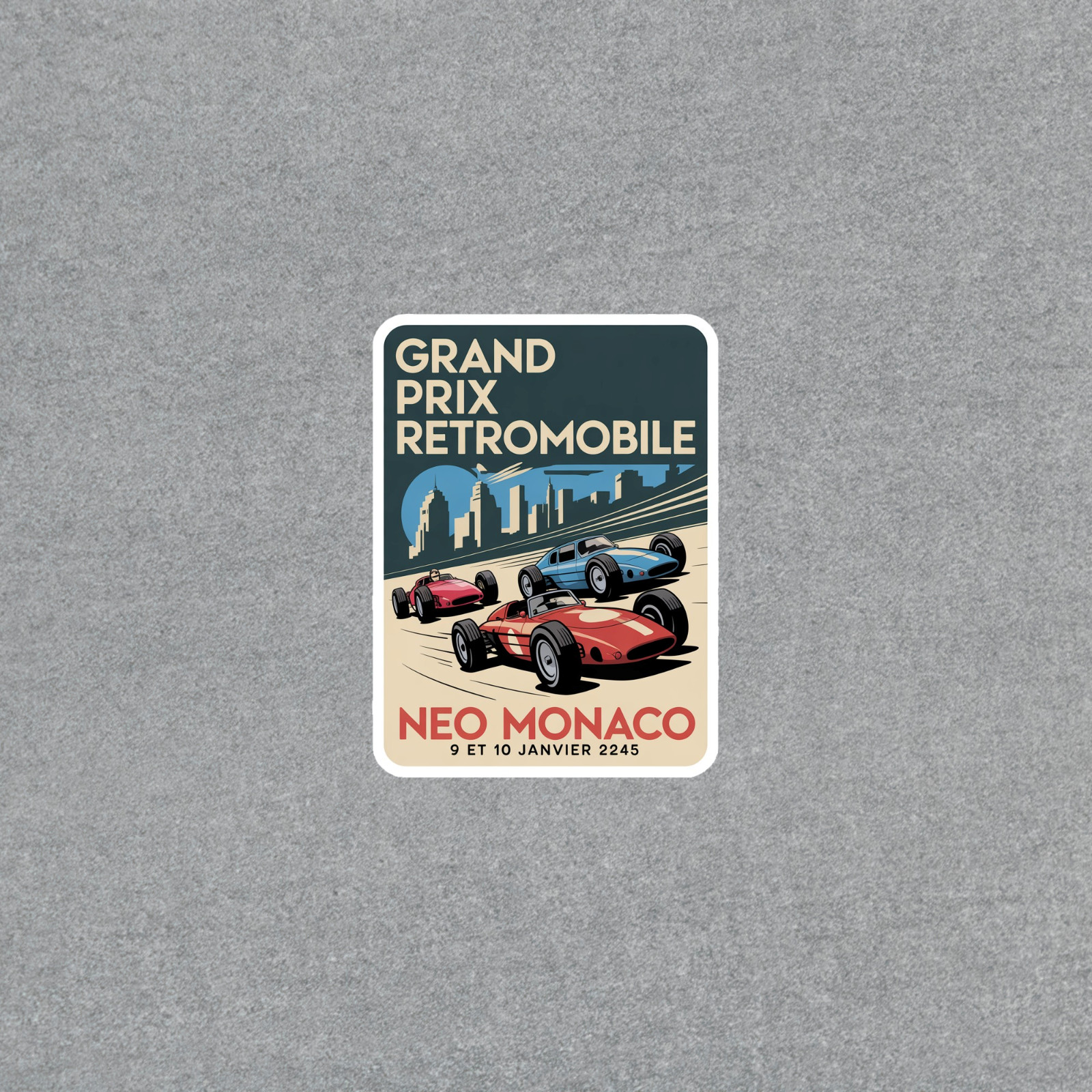 Vintage Retro Racing Grand Prix sticker Sticker for Car Enthusiasts #7060