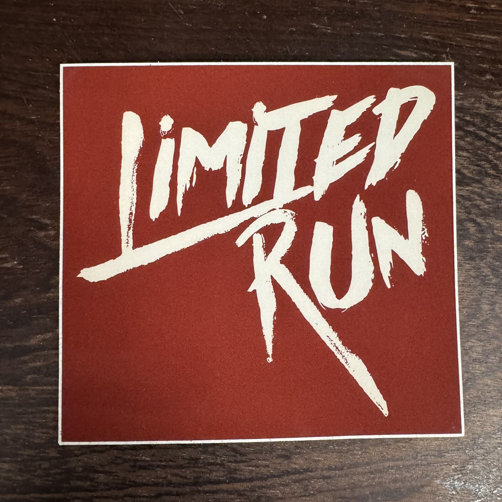 Limited Run Games “LIMITED RUN” Red White Logo Sticker Video Game Swag NEW