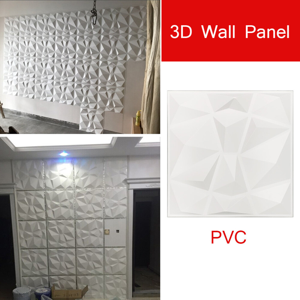 12Pcs 3D Effect Wall Decor 3D Tile Brick Wall DIY Wallpaper Home Decor 11.8″