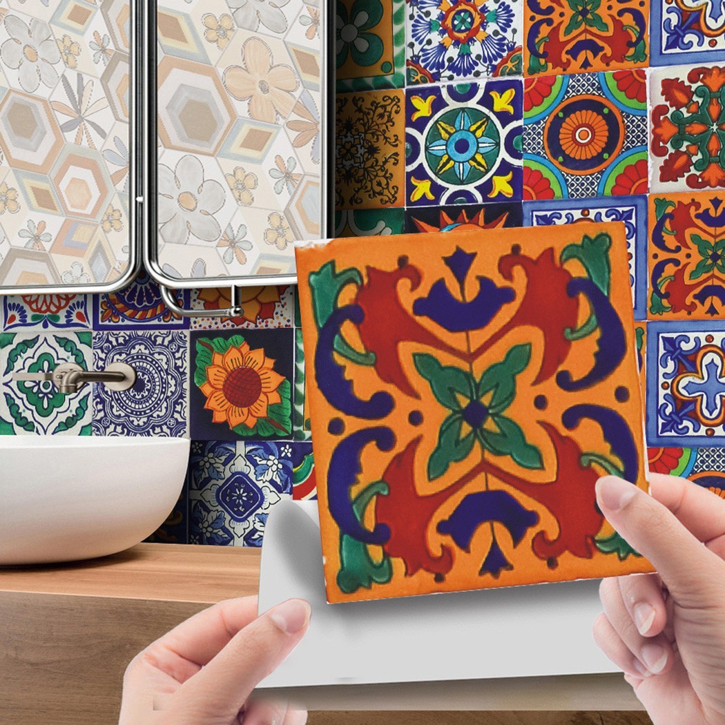 Traditional for TILE Transfers Stickers Wall Vintage Victorian Moroccan Retro