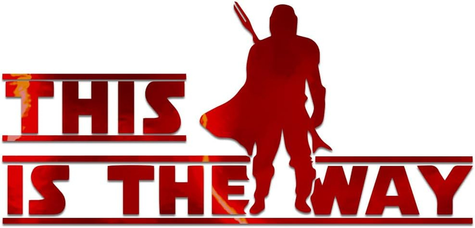 This Is the Way Bounty Hunter Sticker Vinyl Decal Notebook Car Laptop 5.5″ X 2.5
