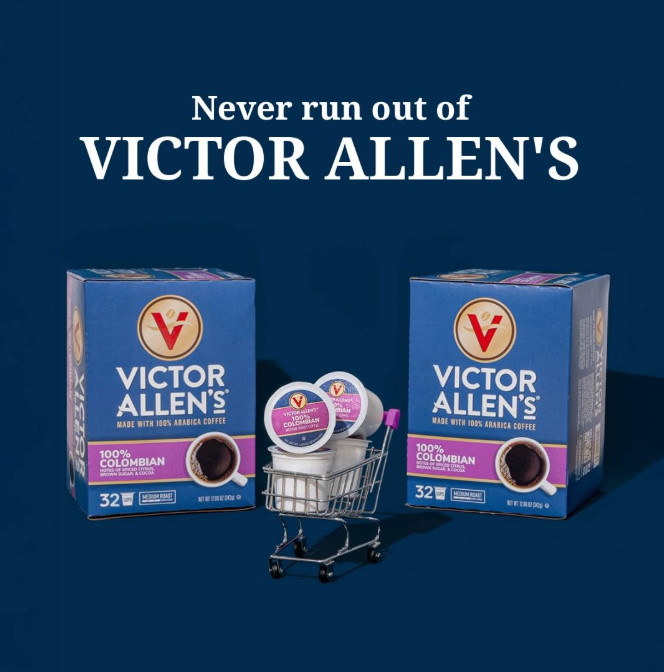 Victor Allen’s Coffee Donut Shop Blend Medium Roast 80 Count Single Serve Pods