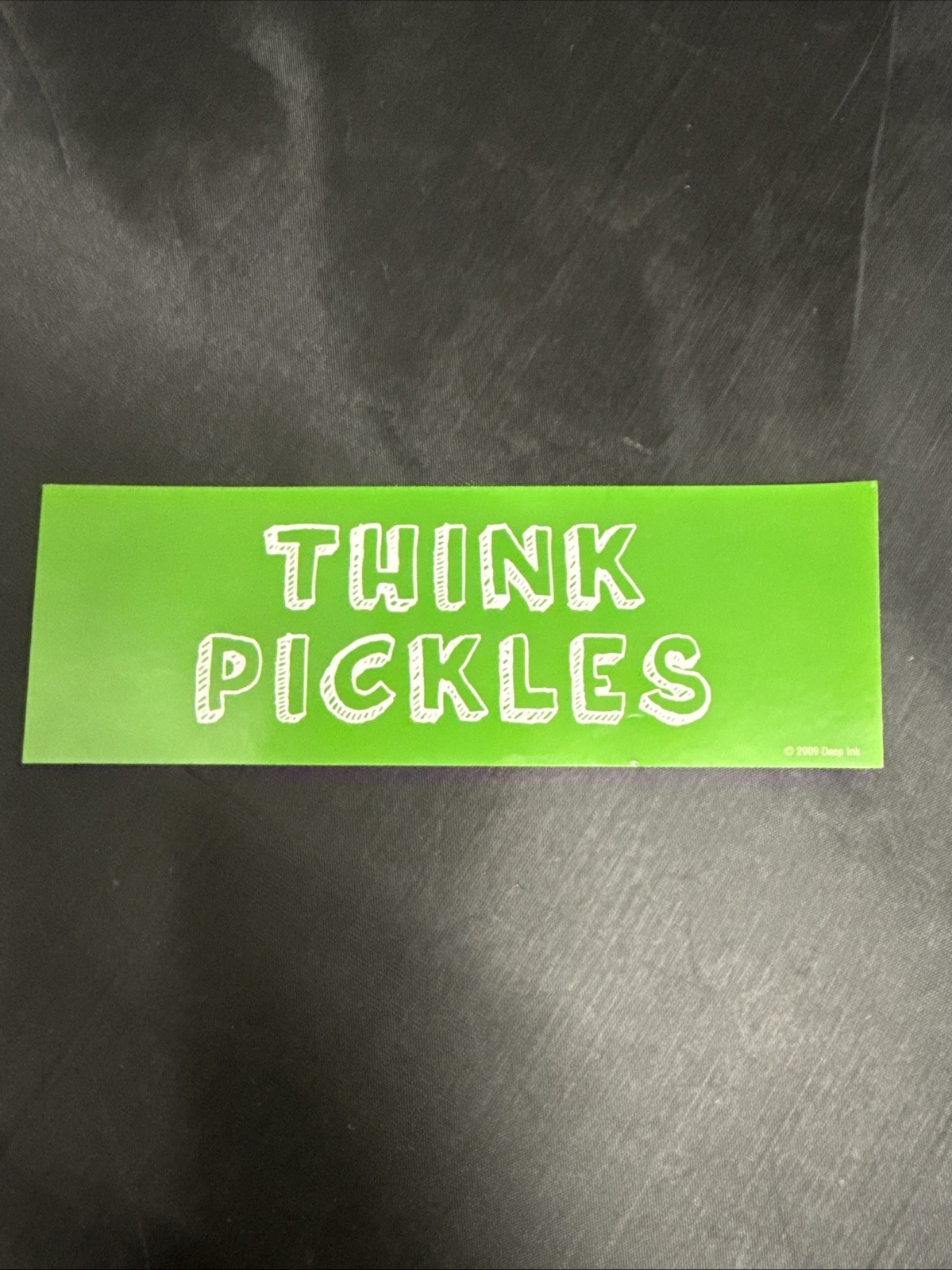 2000s Y2K Scholastic Book Fair Deep Ink Sticker Bookmark Think Pickles